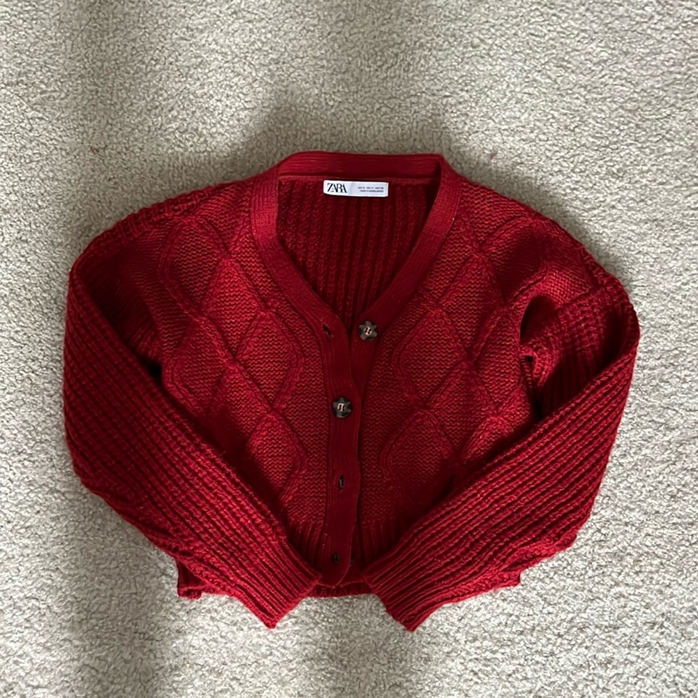 Zara crop cardigan